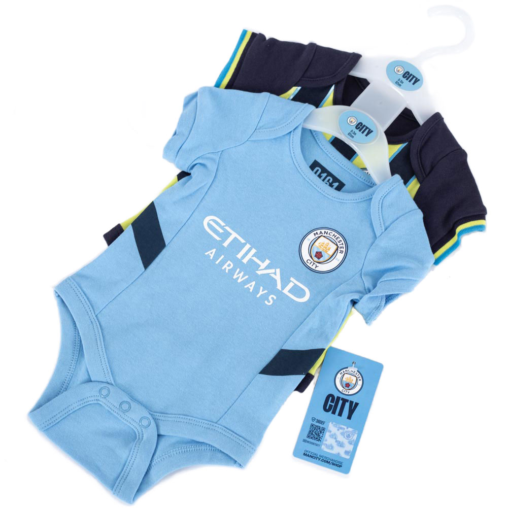 manchester city fc 24/25 season 2 pack bodysuit 6 9 mths manchester city fc 24/25 season 2 pack bodysuit 6 9 mths
