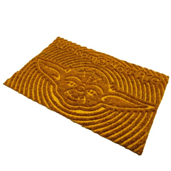 star wars embossed doormat yoda