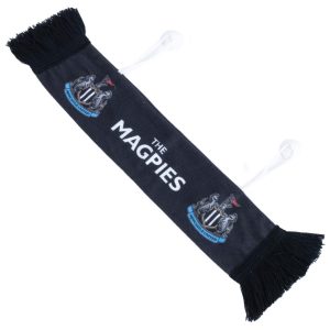 newcastle united fc mini magpies car scarf
