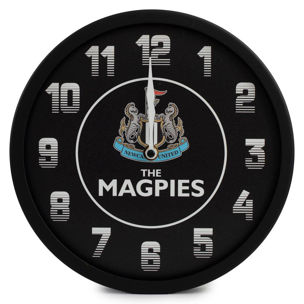 newcastle united fc led magpies wall clock newcastle united fc led magpies wall clock