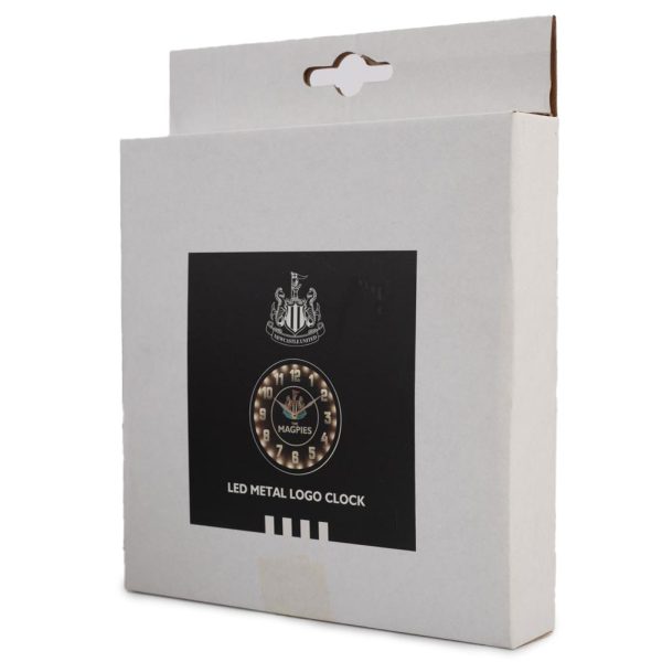 newcastle united fc led magpies wall clock