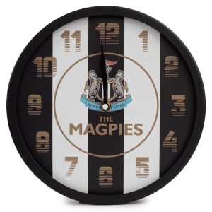 newcastle united fc led stripe wall clock