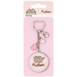 pusheen charm keyring