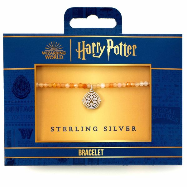 harry potter stone bracelet with sterling silver charm time turn