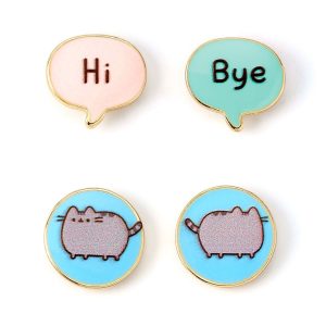 pusheen stud earrings set