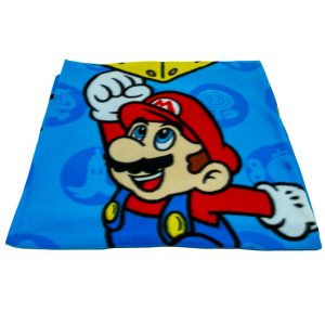 super mario fleece blanket