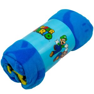 super mario fleece blanket