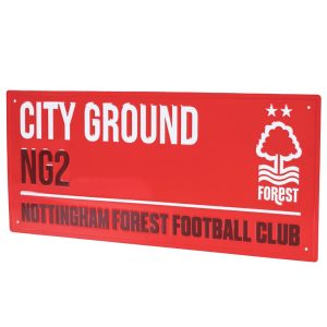 nottingham forest fc colour street sign