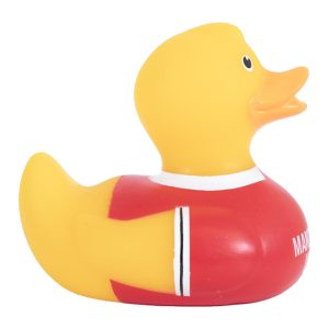 manchester united fc home kit bath time duck