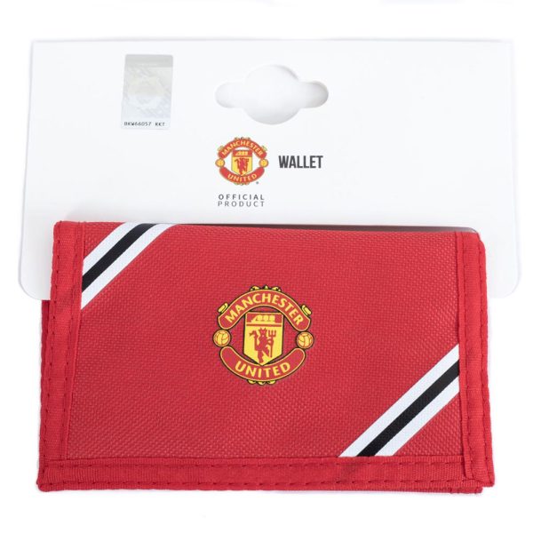 manchester united fc core stripe wallet