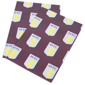 aston villa fc text gift wrap