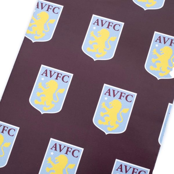 aston villa fc text gift wrap