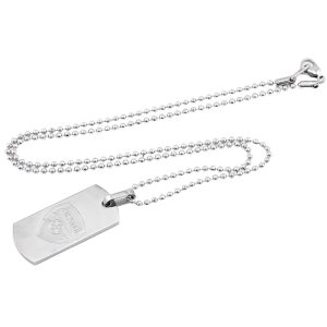 arsenal fc slim dog tag & chain