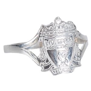liverpool fc sterling silver split shank ring medium