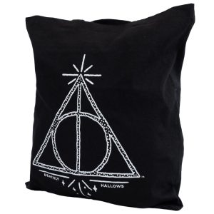 harry potter deathly hallows canvas tote bag