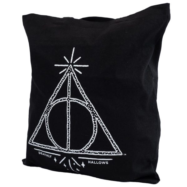 harry potter deathly hallows canvas tote bag