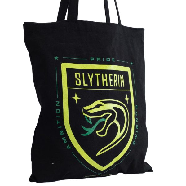 harry potter slytherin canvas tote bag