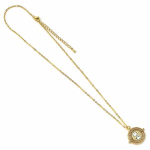 harry potter gold plated fixed time turner necklace