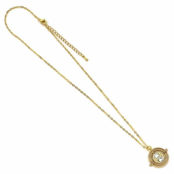 harry potter gold plated fixed time turner necklace