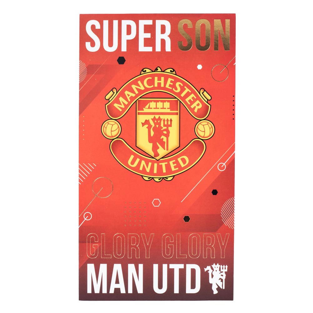 manchester united fc super son birthday card manchester united fc super son birthday card