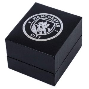 manchester city fc sterling silver stud earring