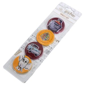 harry potter 4pk eraser set