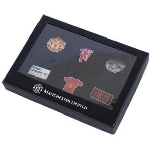 manchester united fc 6pc badge set