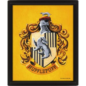harry potter hufflepuff framed 3d picture