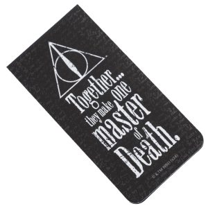 harry potter deathly hallows magnetic bookmark