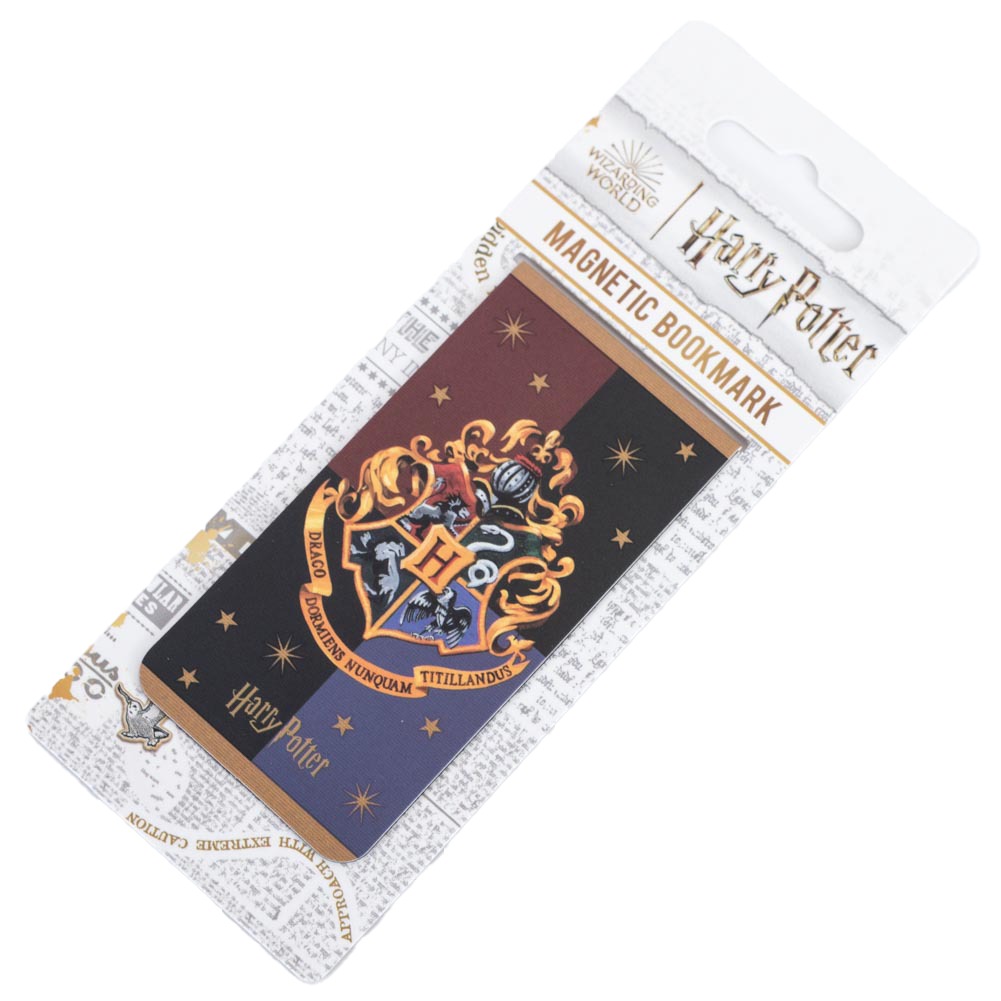 harry potter hogwarts crest magnetic bookmark