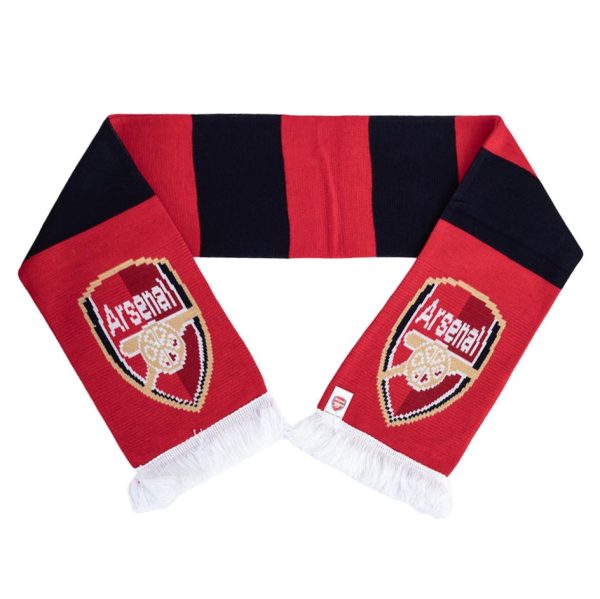 arsenal fc contrast bar scarf