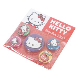 hello kitty button badge set