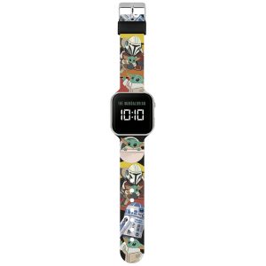 star wars: the mandalorian mando junior led watch