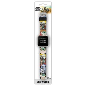 star wars: the mandalorian mando junior led watch