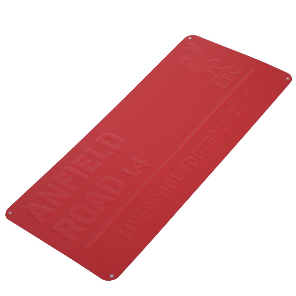 liverpool fc red street sign