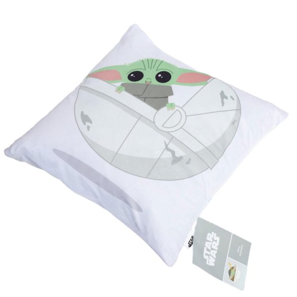 star wars: the mandalorian grogu velvet feel cushion
