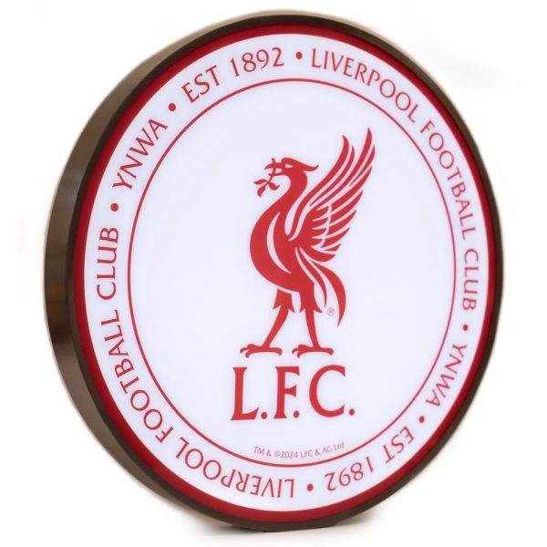 liverpool fc 12 inch led wall light