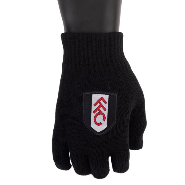 fulham fc knitted gloves junior