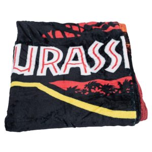 jurassic park premium fleece blanket
