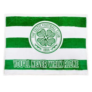 celtic fc sherpa fleece blanket