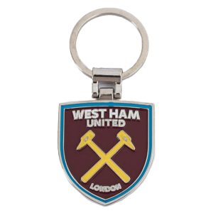 west ham united fc executive crest keyring
