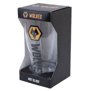wolverhampton wanderers fc tulip pint glass