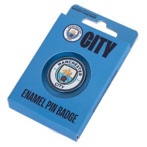 manchester city fc club crest pin badge