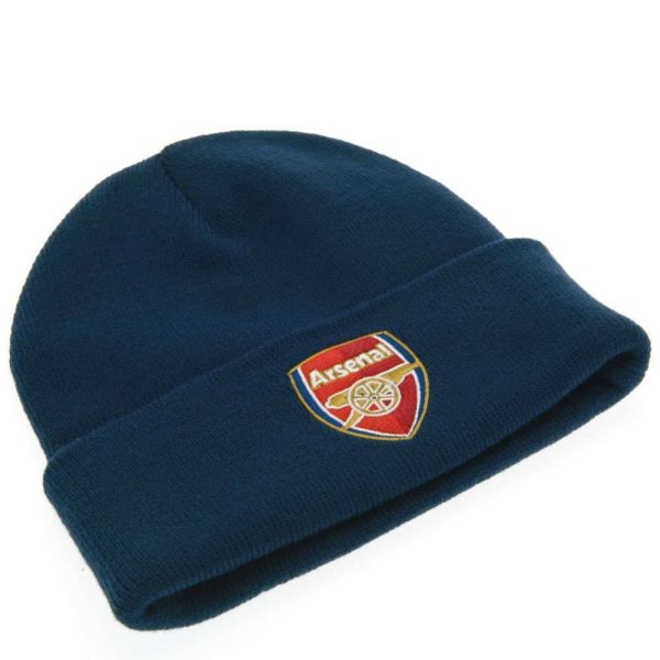 arsenal fc navy cuff beanie