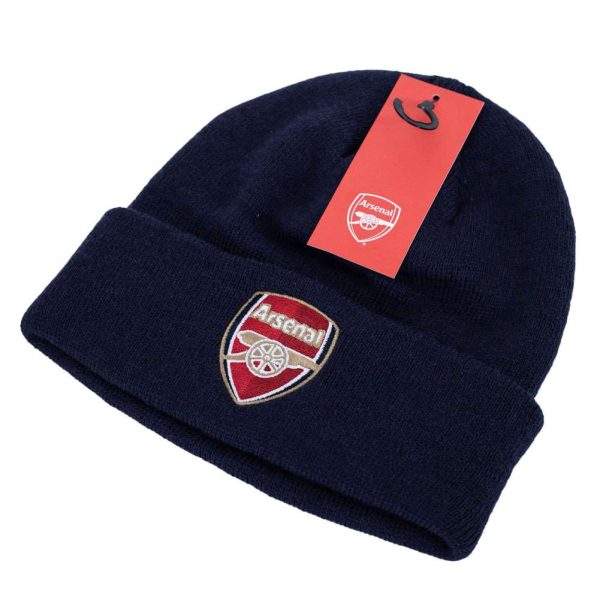 arsenal fc navy cuff beanie
