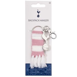 tottenham hotspur fc pink bar scarf bag charm
