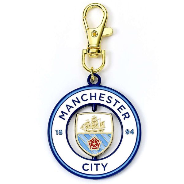 manchester city fc spinner bag charm