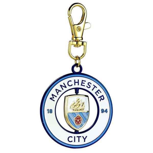 manchester city fc spinner bag charm