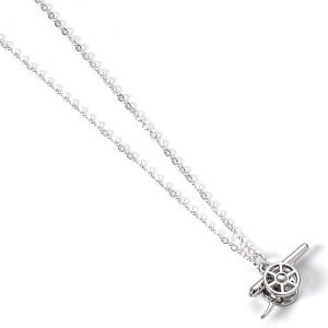 arsenal fc silver finish cannon necklace