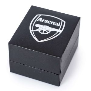 arsenal fc 18ct gold plated on silver signet ring r